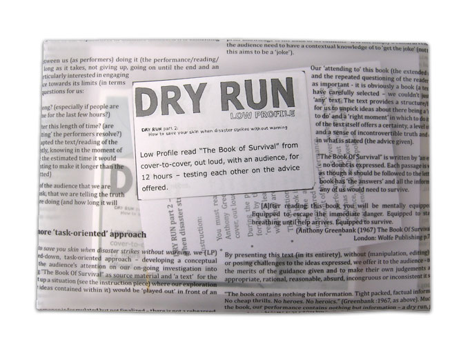 DRY RUN part 3